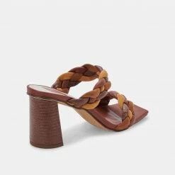 DOLCEVITA PAILY HEELS BROWN MULTI STELLA SANDALS