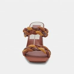 DOLCEVITA PAILY HEELS BROWN MULTI STELLA SANDALS
