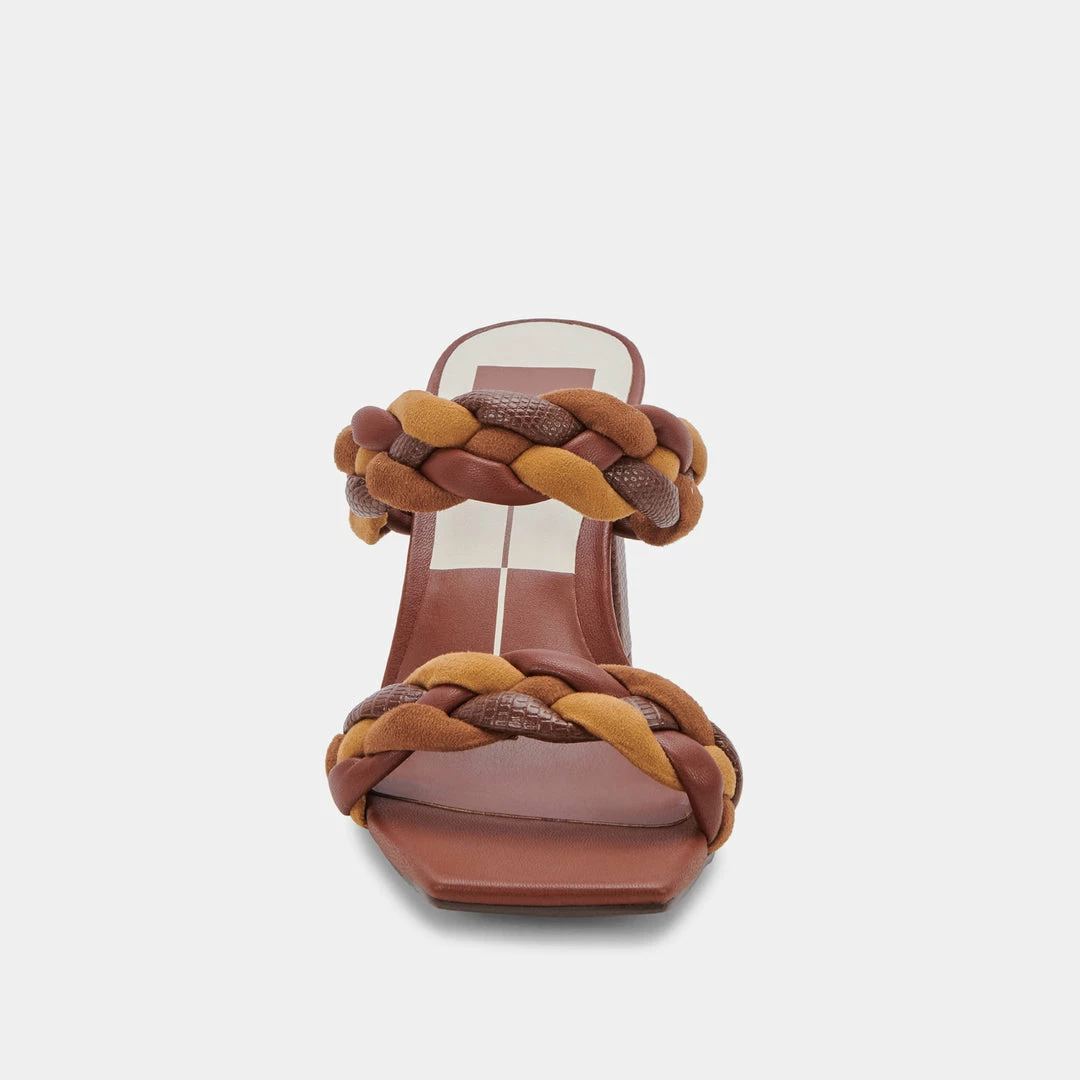 DOLCEVITA PAILY HEELS BROWN MULTI STELLA SANDALS