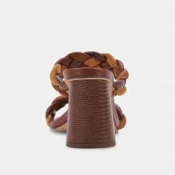 DOLCEVITA PAILY HEELS BROWN MULTI STELLA SANDALS