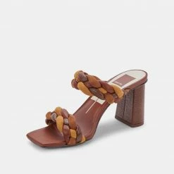 DOLCEVITA PAILY HEELS BROWN MULTI STELLA SANDALS