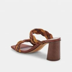 DOLCEVITA PAILY HEELS BROWN MULTI STELLA SANDALS