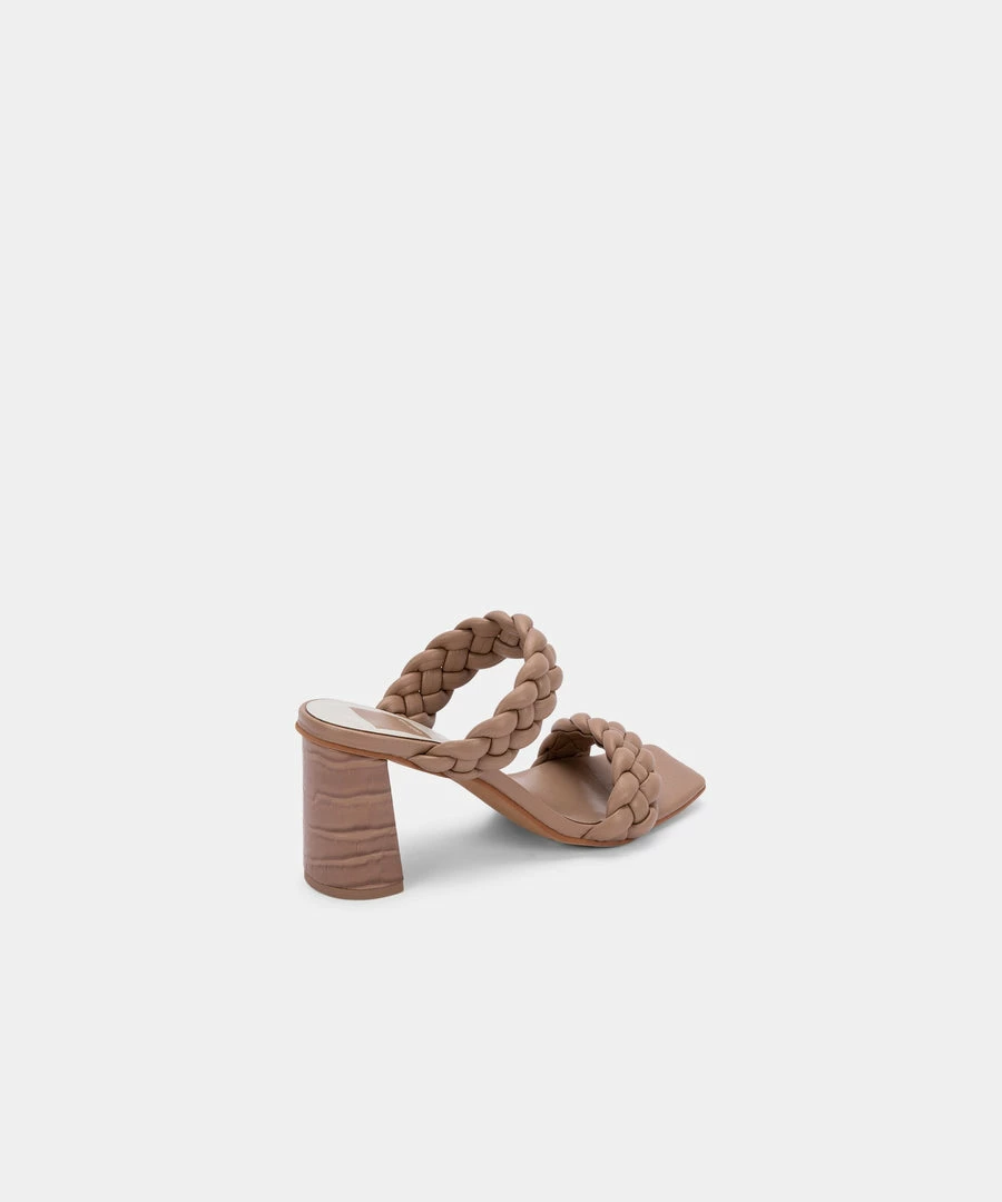 DOLCEVITA PAILY WIDE HEELS CAFE STELLA BRAIDED DETAILS