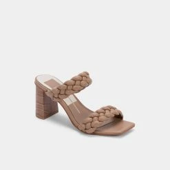 DOLCEVITA PAILY WIDE HEELS CAFE STELLA BRAIDED DETAILS