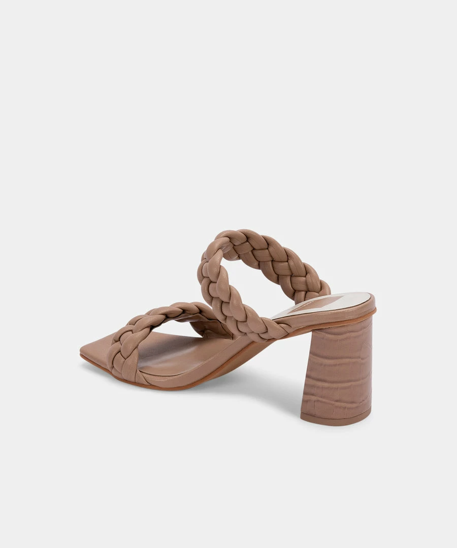 DOLCEVITA PAILY WIDE HEELS CAFE STELLA BRAIDED DETAILS