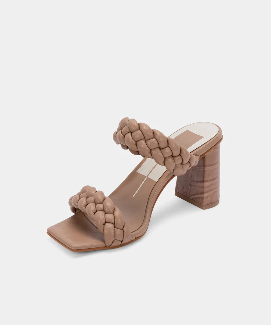 DOLCEVITA PAILY WIDE HEELS CAFE STELLA BRAIDED DETAILS