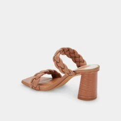 DOLCEVITA PAILY HEELS CARAMEL STELLA SANDALS