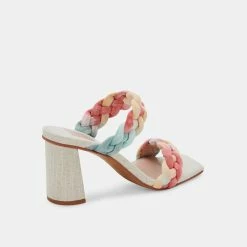 DOLCEVITA PAILY HEELS CORAL MULTI STELLA SUEDE SAVE THE DATE EDIT