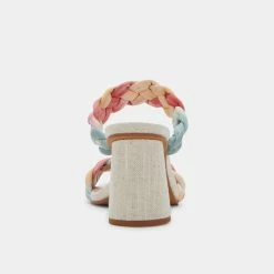 DOLCEVITA PAILY HEELS CORAL MULTI STELLA SUEDE SAVE THE DATE EDIT