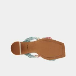 DOLCEVITA PAILY HEELS CORAL MULTI STELLA SUEDE SAVE THE DATE EDIT