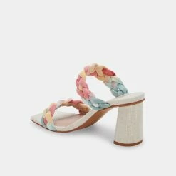 DOLCEVITA PAILY HEELS CORAL MULTI STELLA SUEDE SAVE THE DATE EDIT