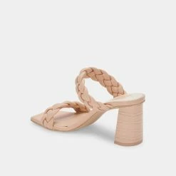 DOLCEVITA PAILY WIDE HEELS CREAM STELLA BRAIDED DETAILS