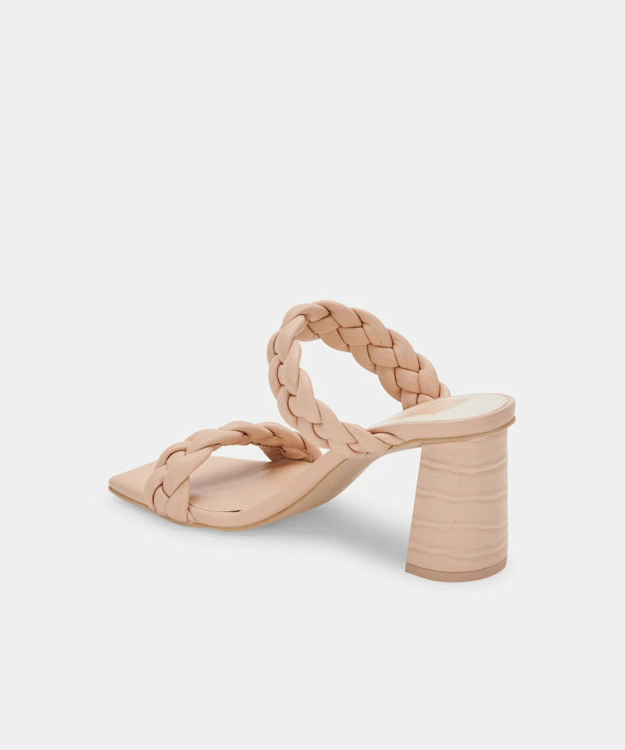 DOLCEVITA PAILY WIDE HEELS CREAM STELLA BRAIDED DETAILS