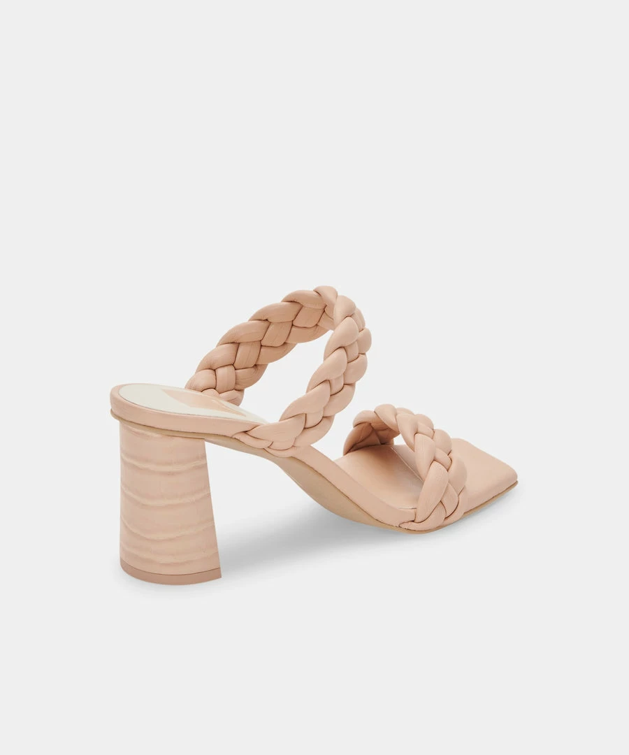 DOLCEVITA PAILY WIDE HEELS CREAM STELLA BRAIDED DETAILS