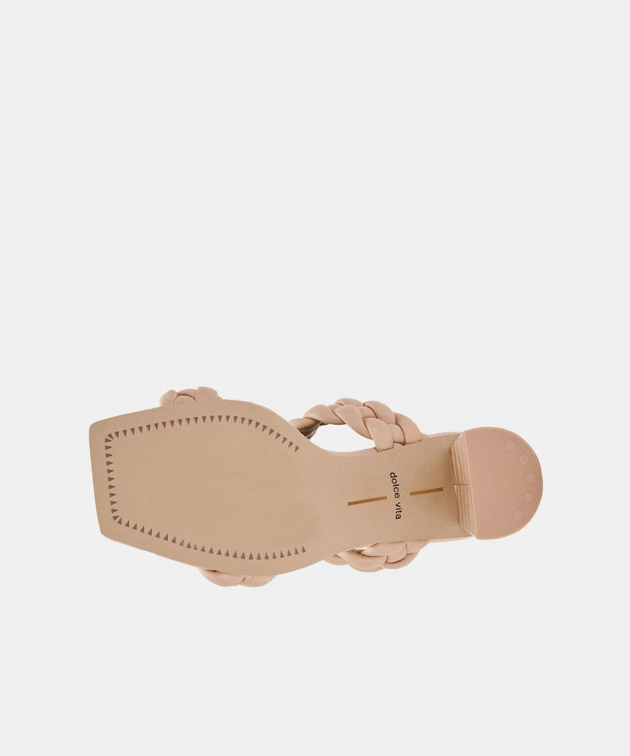 DOLCEVITA PAILY WIDE HEELS CREAM STELLA BRAIDED DETAILS