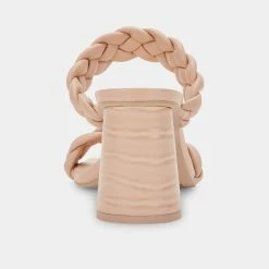 DOLCEVITA PAILY WIDE HEELS CREAM STELLA BRAIDED DETAILS