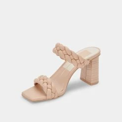 DOLCEVITA PAILY WIDE HEELS CREAM STELLA BRAIDED DETAILS