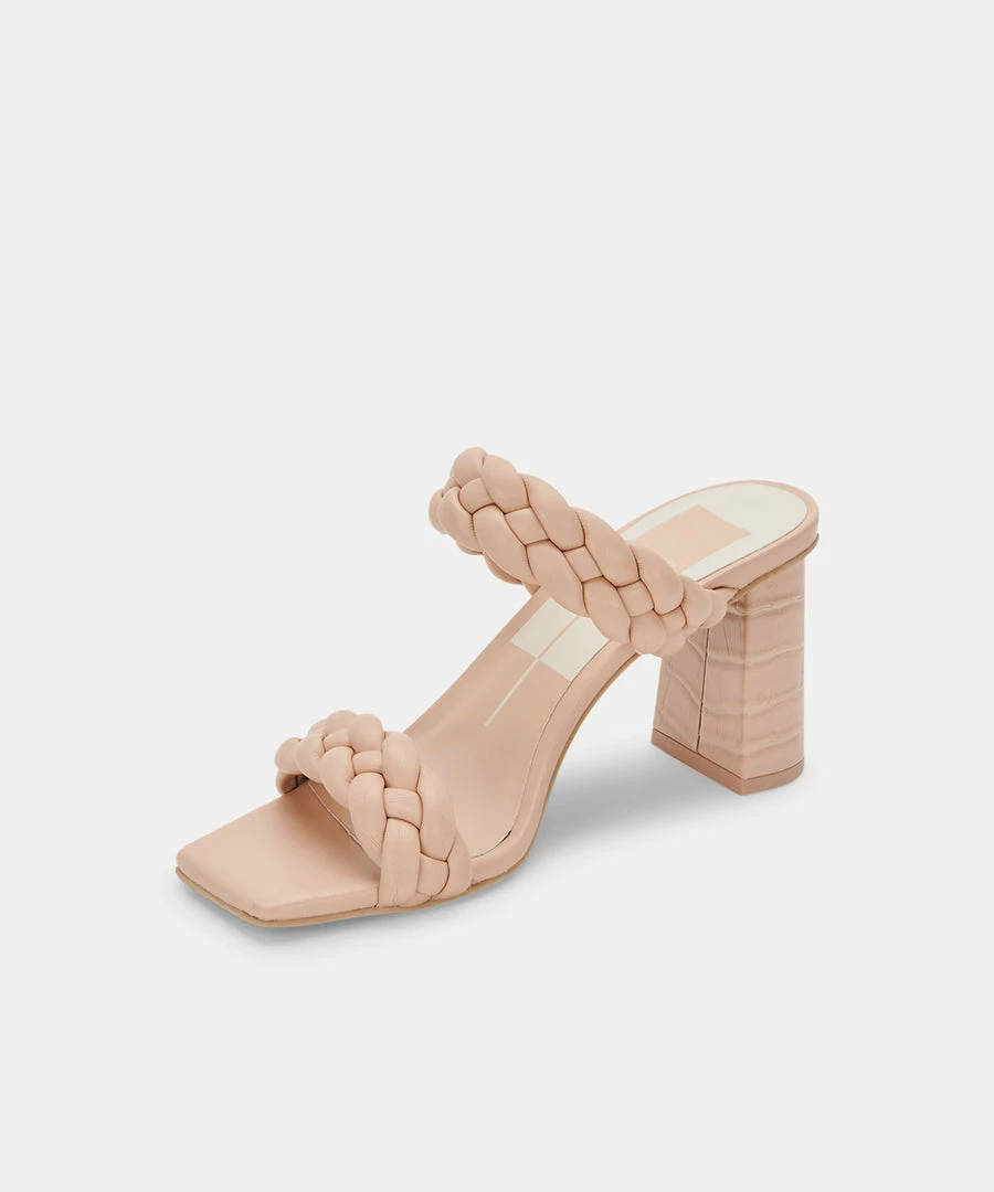 DOLCEVITA PAILY WIDE HEELS CREAM STELLA BRAIDED DETAILS