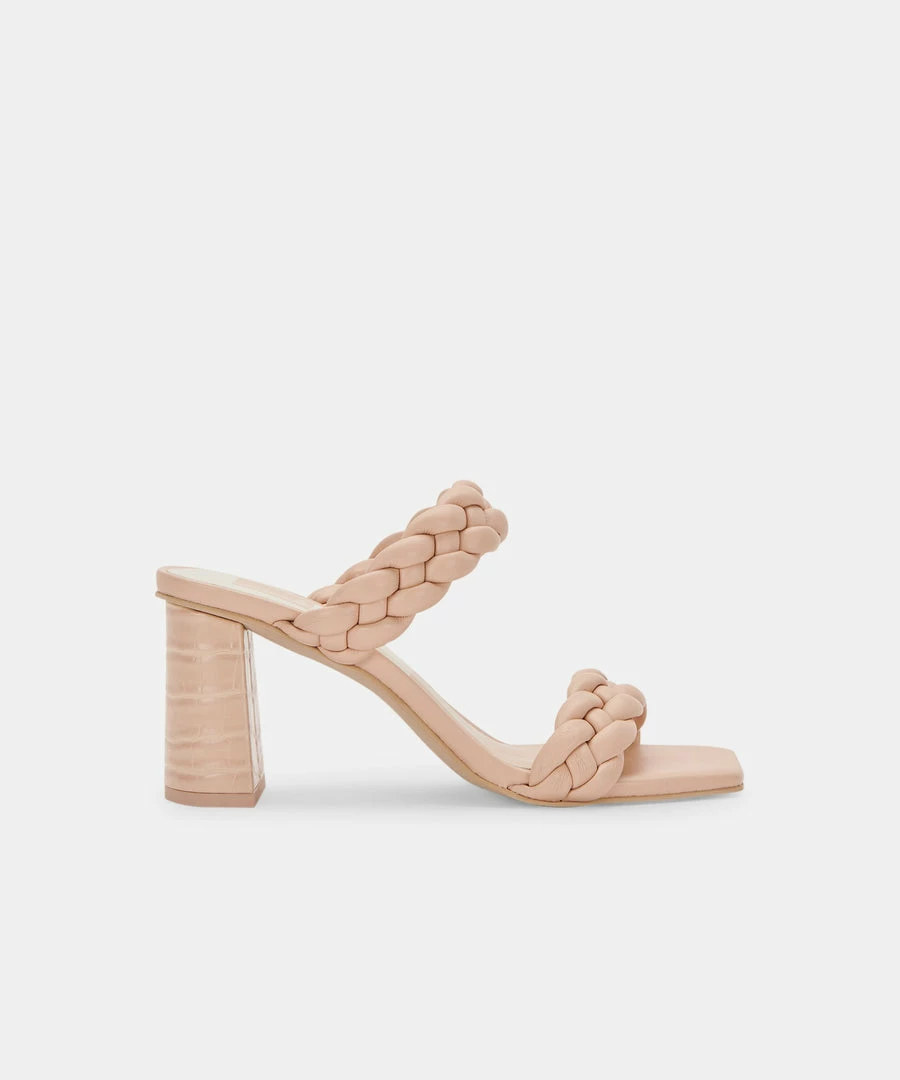 DOLCEVITA PAILY WIDE HEELS CREAM STELLA BRAIDED DETAILS