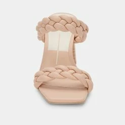DOLCEVITA PAILY WIDE HEELS CREAM STELLA BRAIDED DETAILS