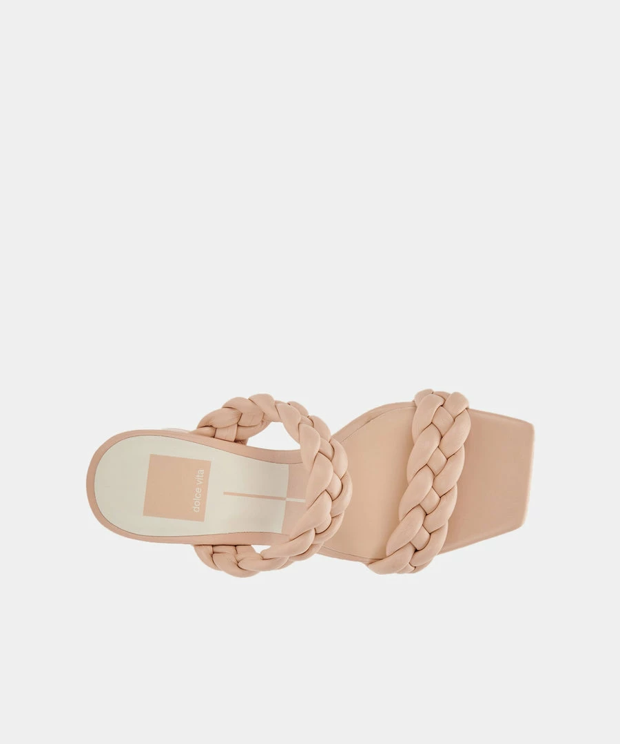DOLCEVITA PAILY WIDE HEELS CREAM STELLA BRAIDED DETAILS