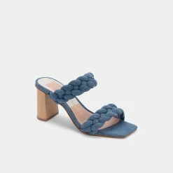 Recurate PAILY HEELS DK BLUE DENIM - Re:vita RESALE