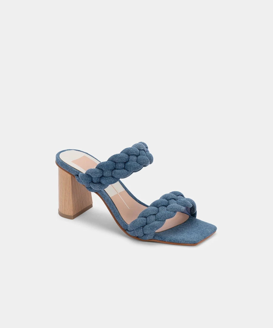 Recurate PAILY HEELS DK BLUE DENIM - Re:vita RESALE