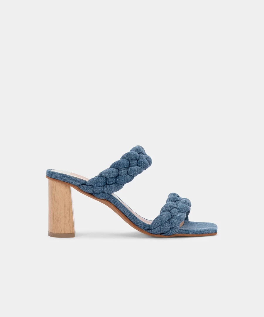 Recurate PAILY HEELS DK BLUE DENIM - Re:vita RESALE