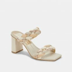 DOLCEVITA PAILY HEELS IVORY MULTI STELLA SANDALS