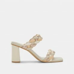 DOLCEVITA PAILY HEELS IVORY MULTI STELLA SANDALS