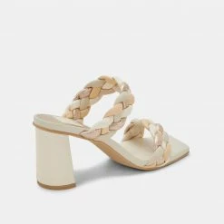 DOLCEVITA PAILY HEELS IVORY MULTI STELLA SANDALS