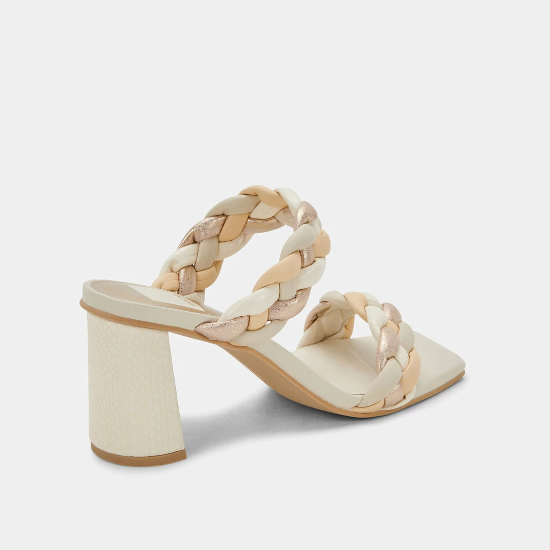 DOLCEVITA PAILY HEELS IVORY MULTI STELLA SANDALS