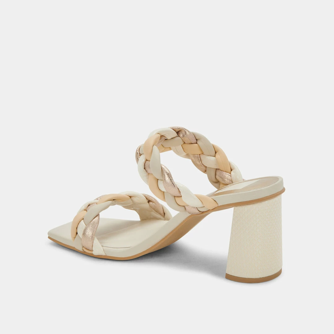 DOLCEVITA PAILY HEELS IVORY MULTI STELLA SANDALS