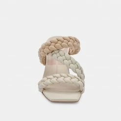 Recurate PARTHA HEELS IN IVORY MULTI STELLA - Re:vita RESALE