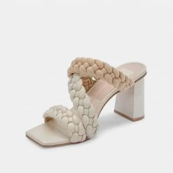 Recurate PARTHA HEELS IN IVORY MULTI STELLA - Re:vita RESALE