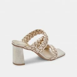 DOLCEVITA SANDALS PARTHA HEELS LIGHT GOLD STELLA