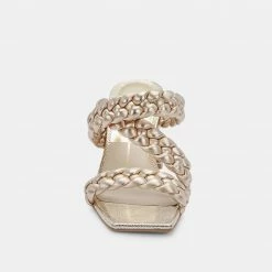 DOLCEVITA SANDALS PARTHA HEELS LIGHT GOLD STELLA