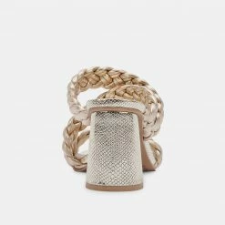 DOLCEVITA SANDALS PARTHA HEELS LIGHT GOLD STELLA