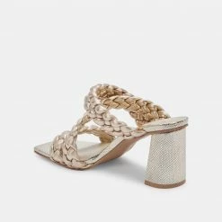 DOLCEVITA SANDALS PARTHA HEELS LIGHT GOLD STELLA