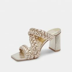 DOLCEVITA SANDALS PARTHA HEELS LIGHT GOLD STELLA