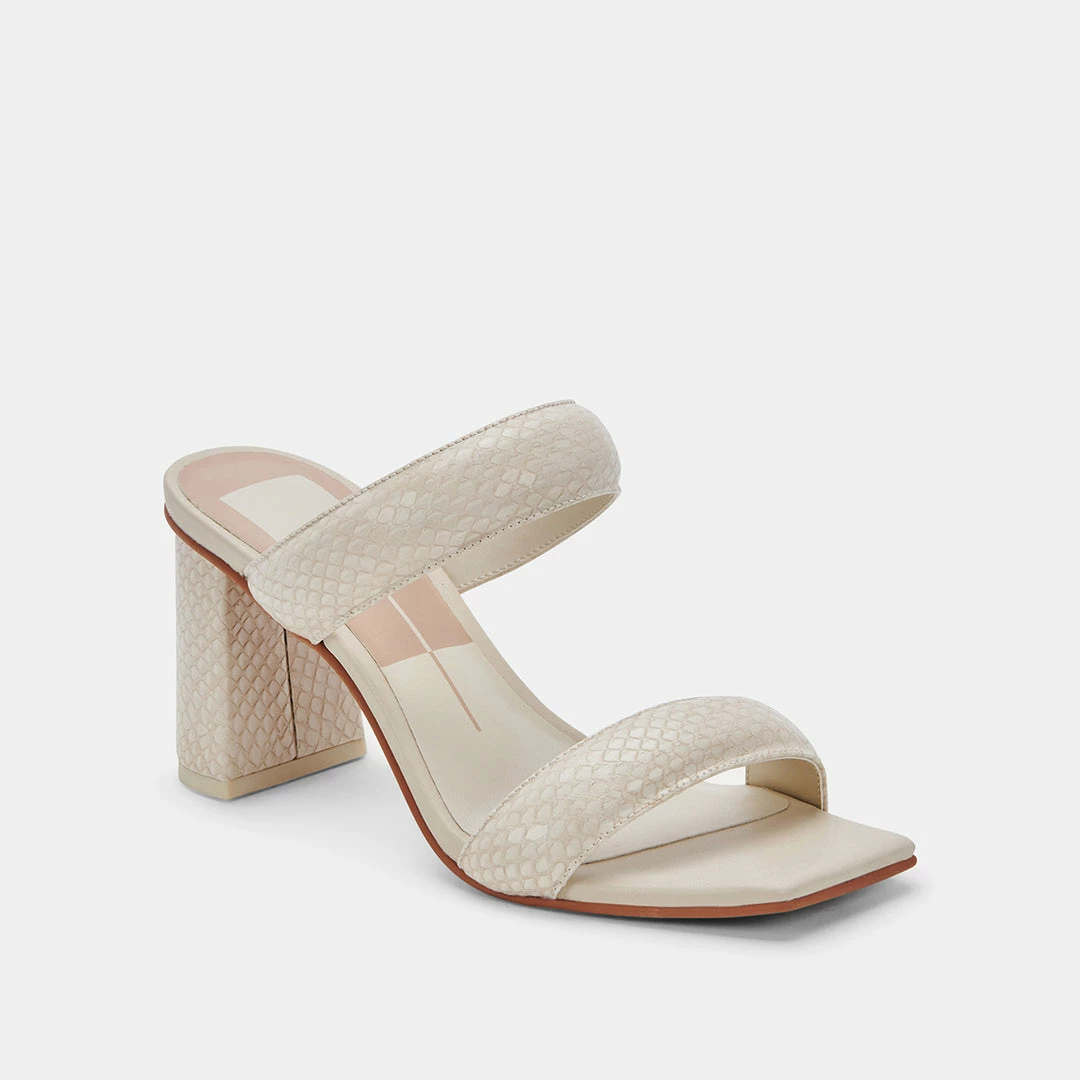 DOLCEVITA WIDE SIZING PASCOE WIDE HEELS IVORY EMBOSSED STELLA