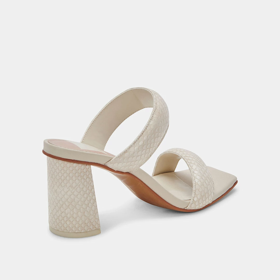 DOLCEVITA WIDE SIZING PASCOE WIDE HEELS IVORY EMBOSSED STELLA