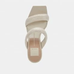 DOLCEVITA WIDE SIZING PASCOE WIDE HEELS IVORY EMBOSSED STELLA