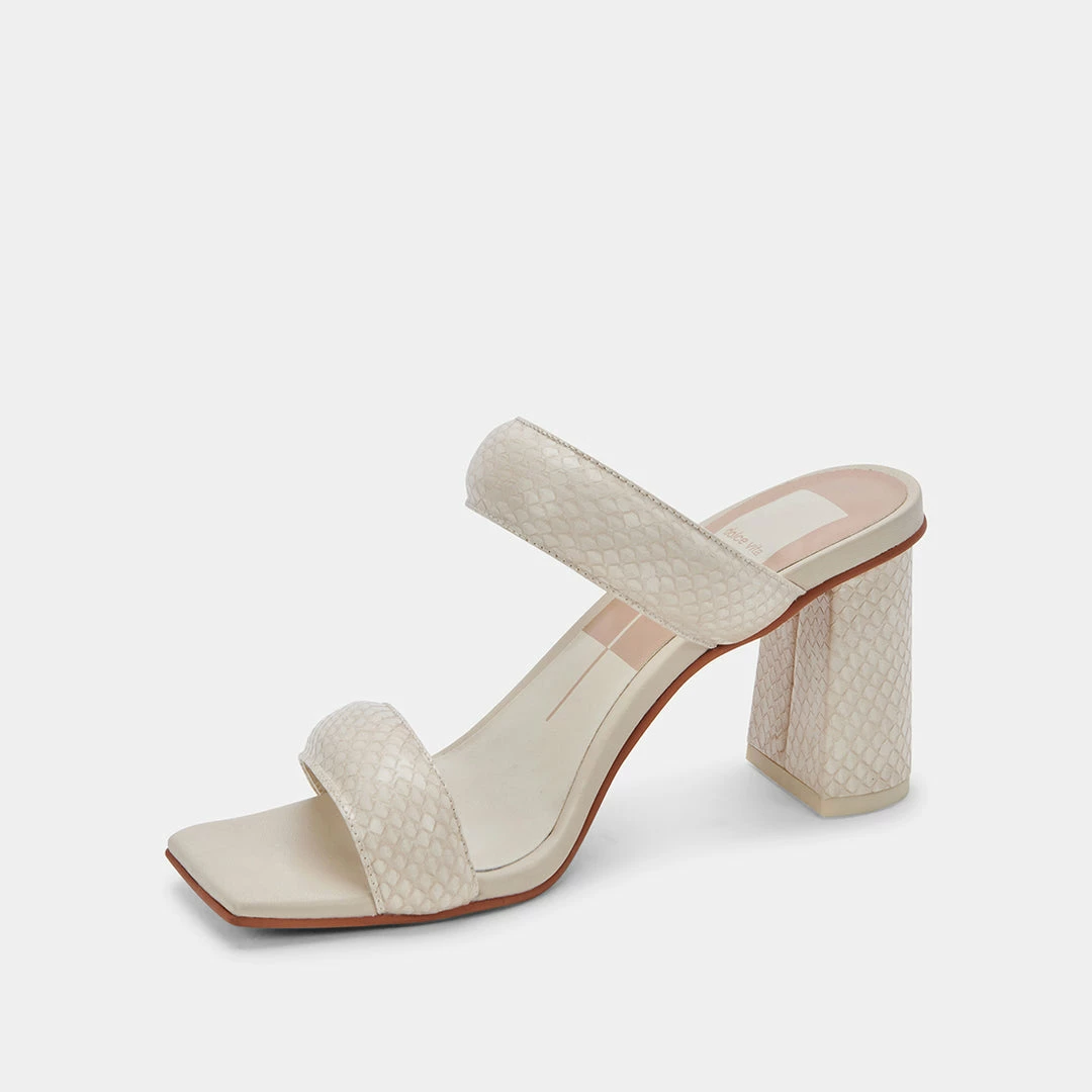 DOLCEVITA WIDE SIZING PASCOE WIDE HEELS IVORY EMBOSSED STELLA