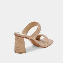 DOLCEVITA WIDE SIZING PASCOE WIDE HEELS TAUPE EMBOSSED STELLA
