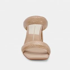 DOLCEVITA WIDE SIZING PASCOE WIDE HEELS TAUPE EMBOSSED STELLA