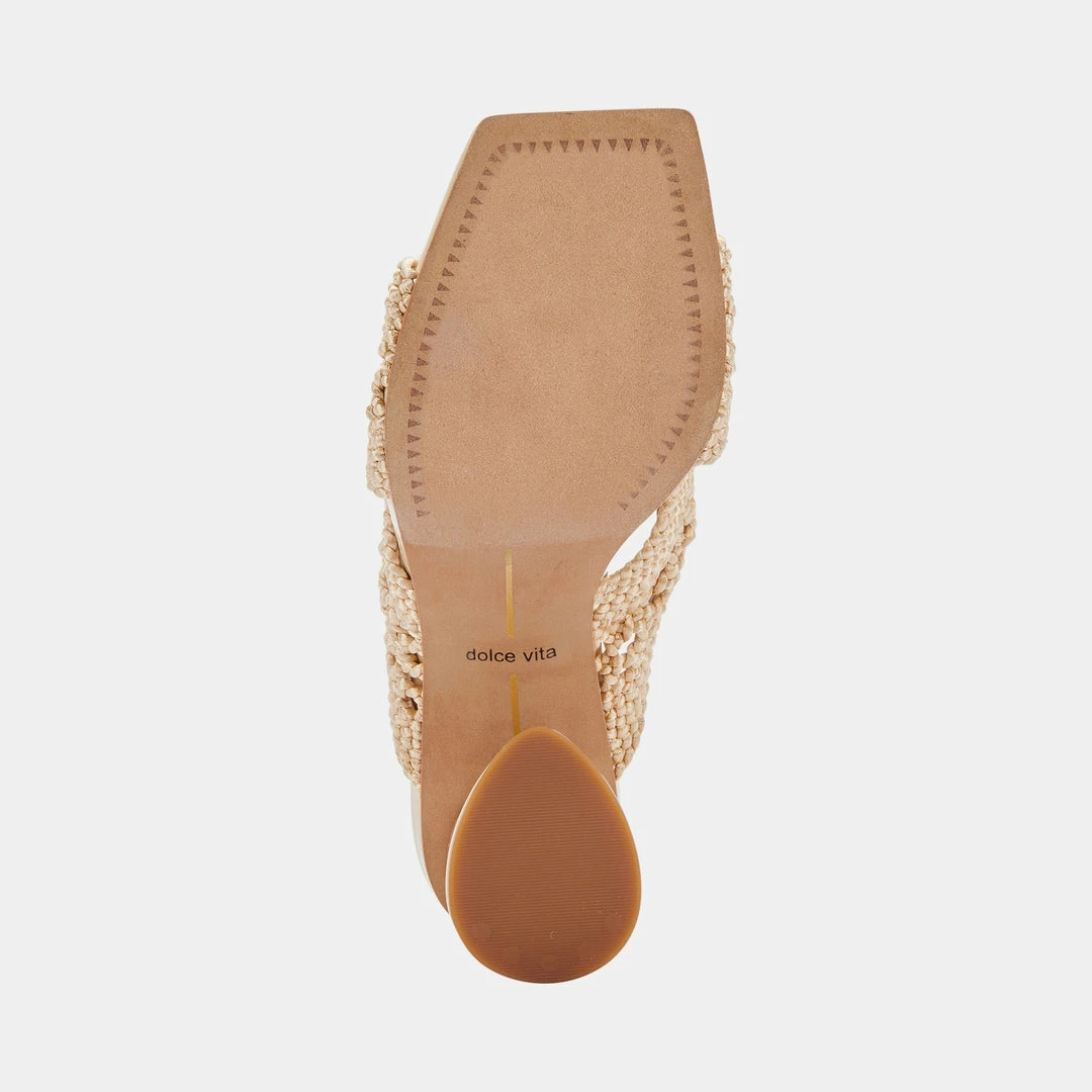DOLCEVITA PATCH HEELS VANILLA WOVEN