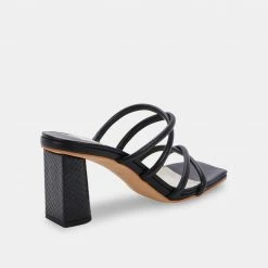 DOLCEVITA PATSI HEELS BLACK LEATHER