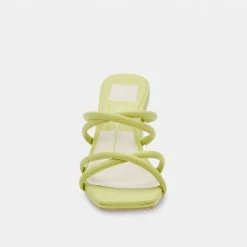 DOLCEVITA PATSI HEELS LIGHT GREEN LEATHER