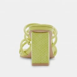 DOLCEVITA PATSI HEELS LIGHT GREEN LEATHER